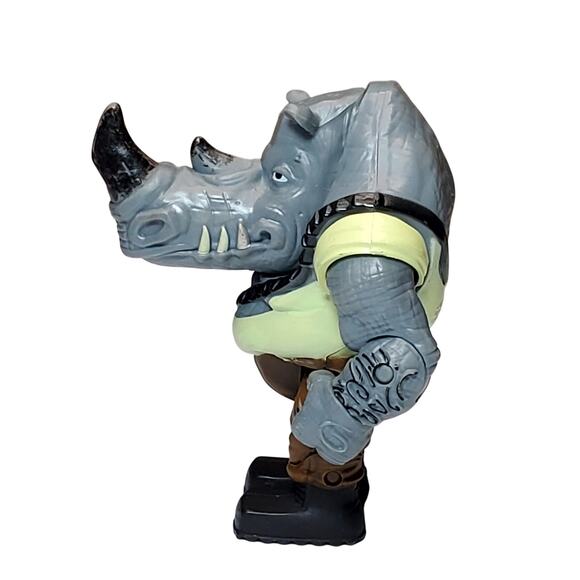 TMNT Teenage Mutant Ninja Turtles Mayhem Rocksteady 4" Villain Action Figure Toy - Picture 5 of 10
